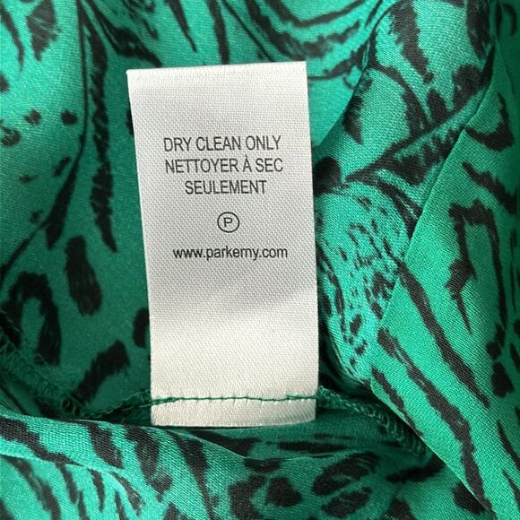 Parker JADED JAGUAR Arya Animal Print Wrap Blouse, US Small - Picture 10 of 11